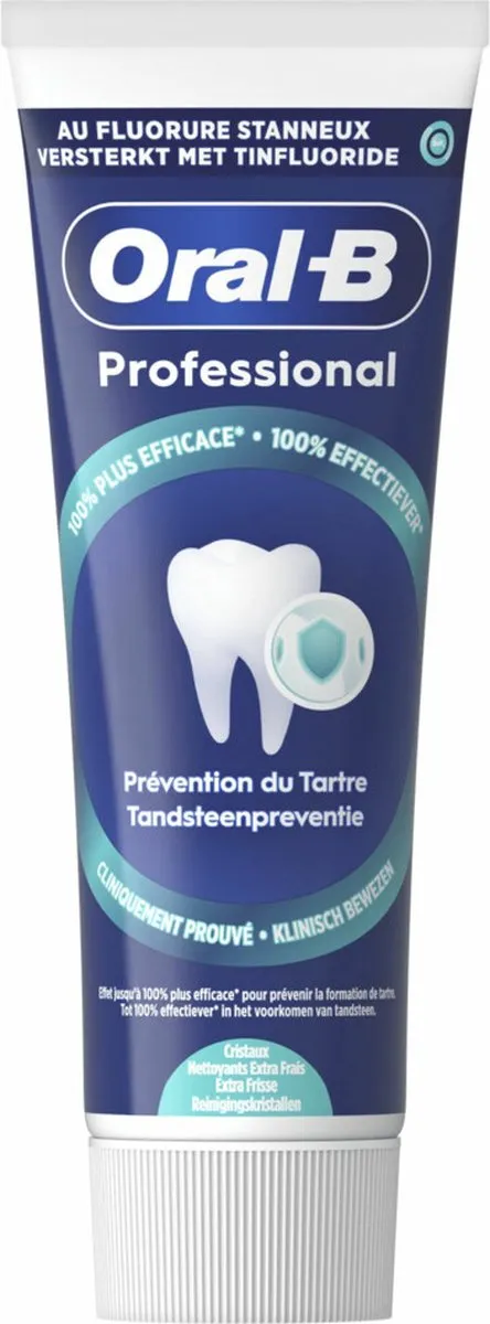 Oral-B Professional Tandsteencontrole Reinigingskristallen 75ml - 12 Stuks