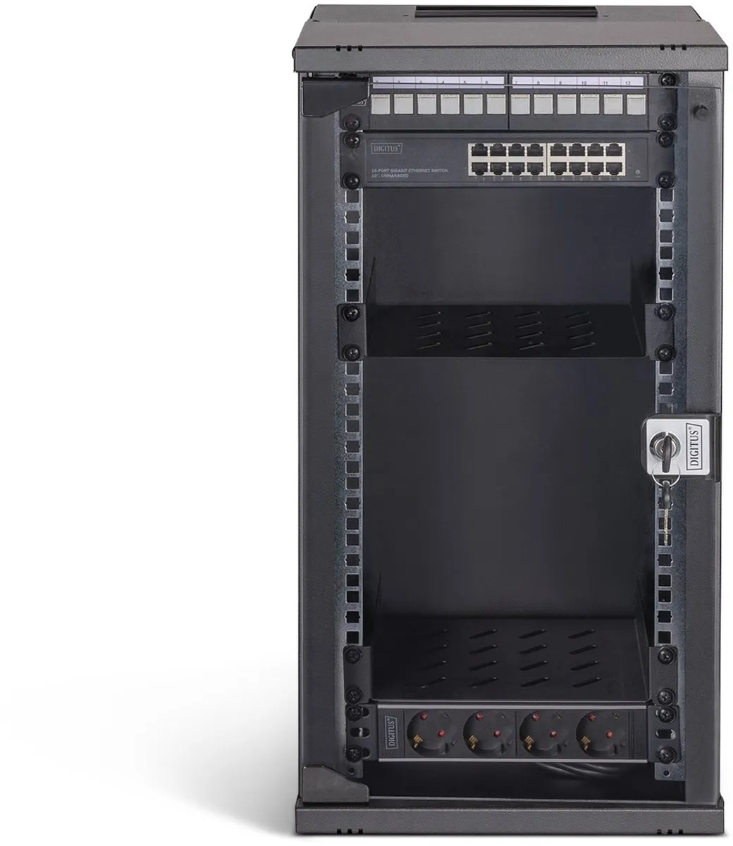 Digitus DN-49105-SET Rack 12U Wandrek - Zwart