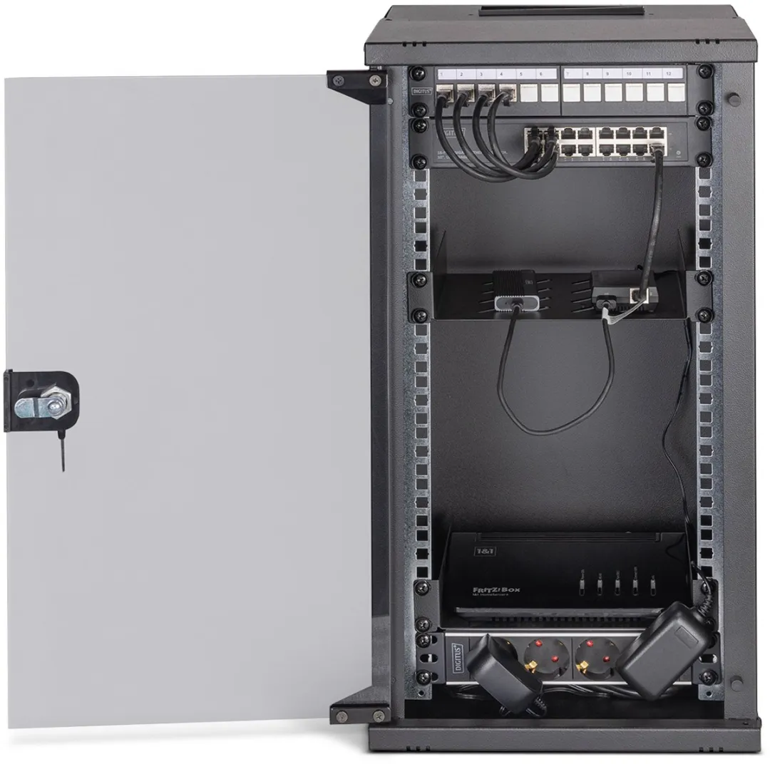 Digitus DN-49105-SET Rack 12U Wandrek - Zwart