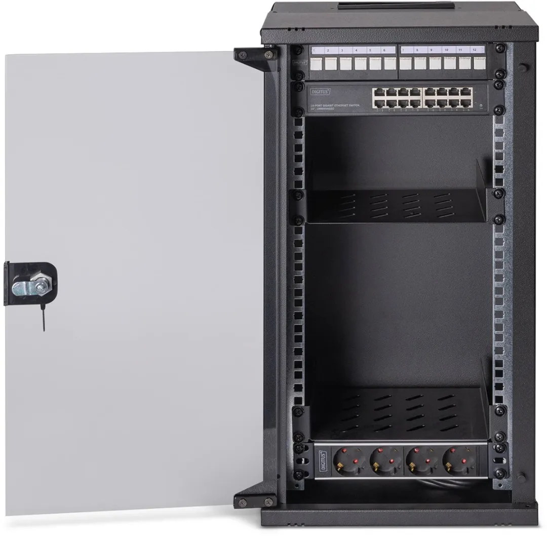 Digitus DN-49105-SET Rack 12U Wandrek - Zwart