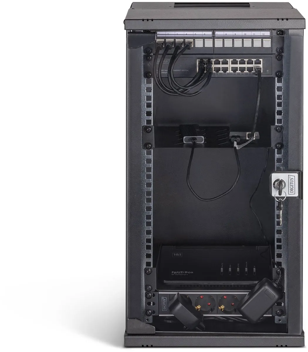 Digitus DN-49105-SET Rack 12U Wandrek - Zwart