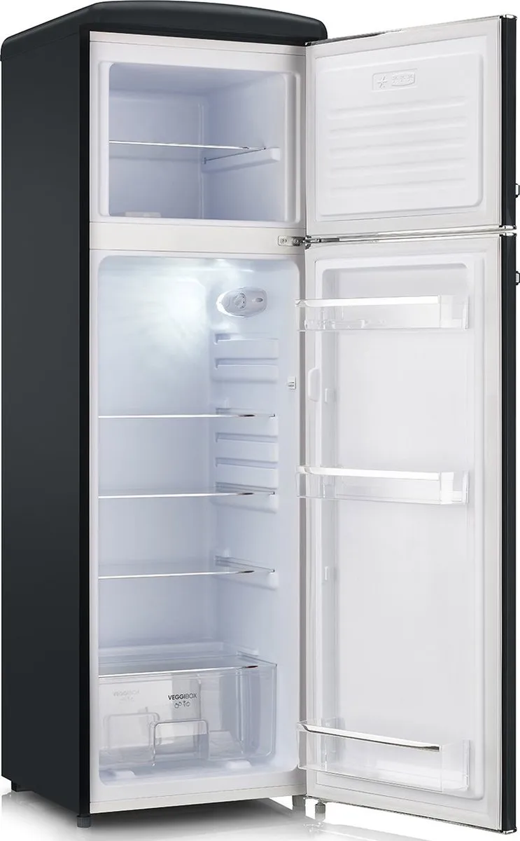 Severin RKG 8984 Retro Koelvriescombinatie - 246L - Zwart - afbeelding 6 van 6
