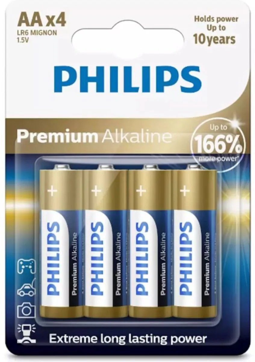 Philips AAA LR03M4B/1 Batterijen - 4 Stuks