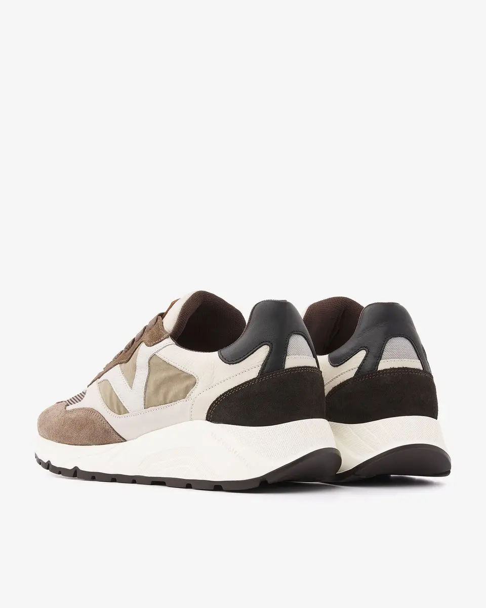 VIA VAI Owen Cody Sneakers Heren - Leer - Bruin/Beige - afbeelding 4 van 6