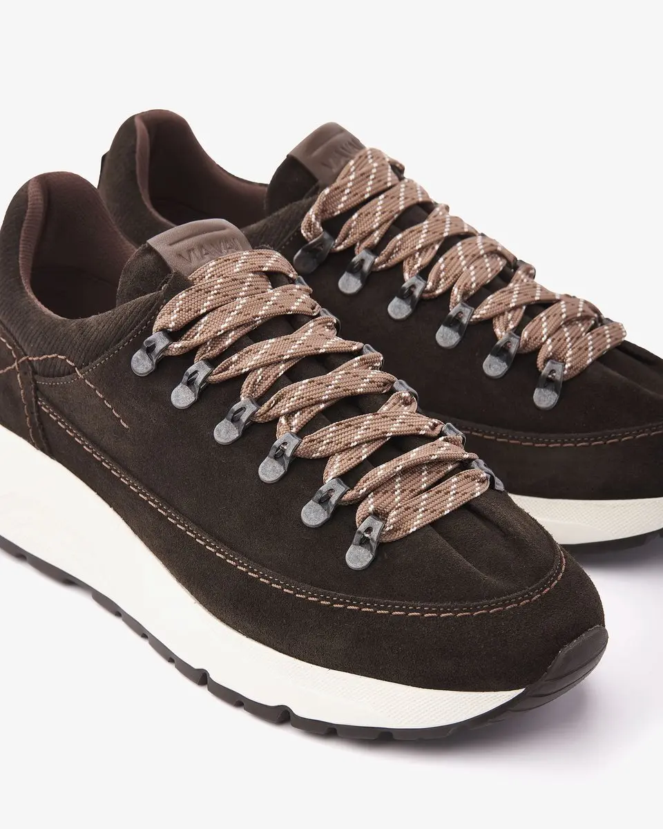 VIA VAI Owen Spencer Sneakers Heren - Donkerbruin - Maat 46 - afbeelding 5 van 6
