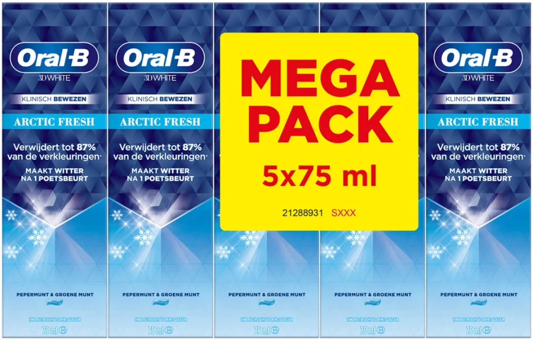 Oral-B 3D White Arctic Fresh Tandpasta