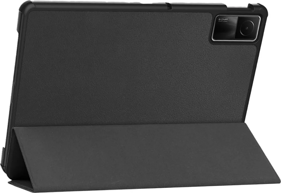 Xiaomi Redmi Pad SE Bookcase hoesje - Just in Case - Effen Zwart - Kunstleer