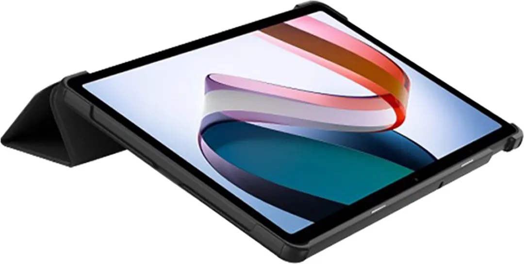 Xiaomi Redmi Pad SE Bookcase hoesje - Just in Case - Effen Zwart - Kunstleer