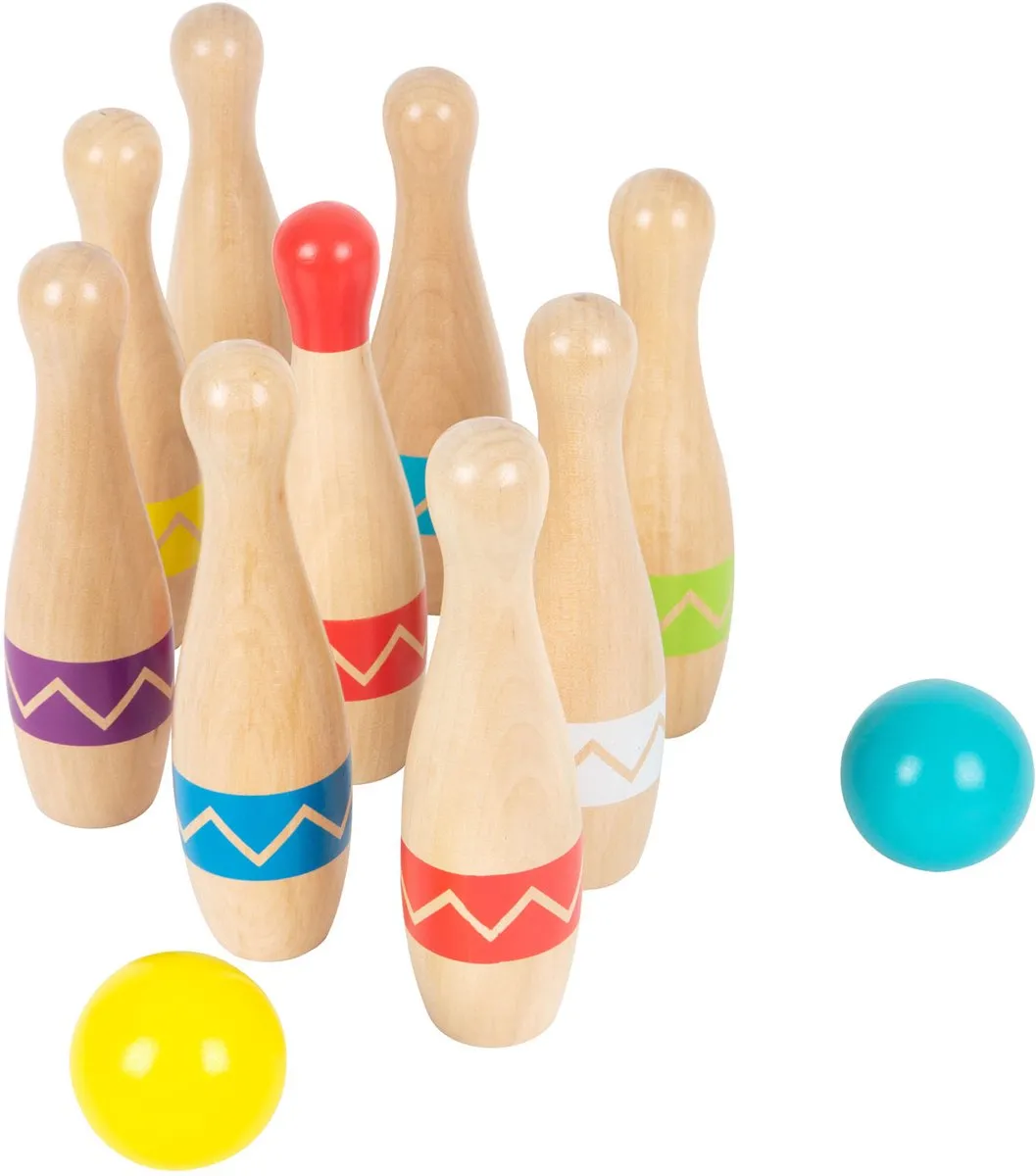 Small Foot Houten Kegelspel Zigzag 11-delig