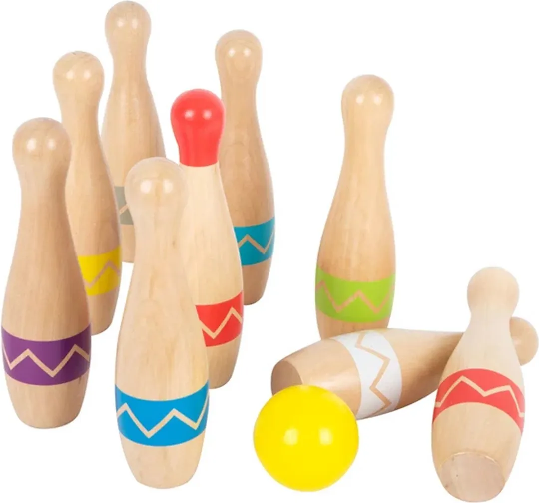 Small Foot Houten Kegelspel Zigzag 11-delig