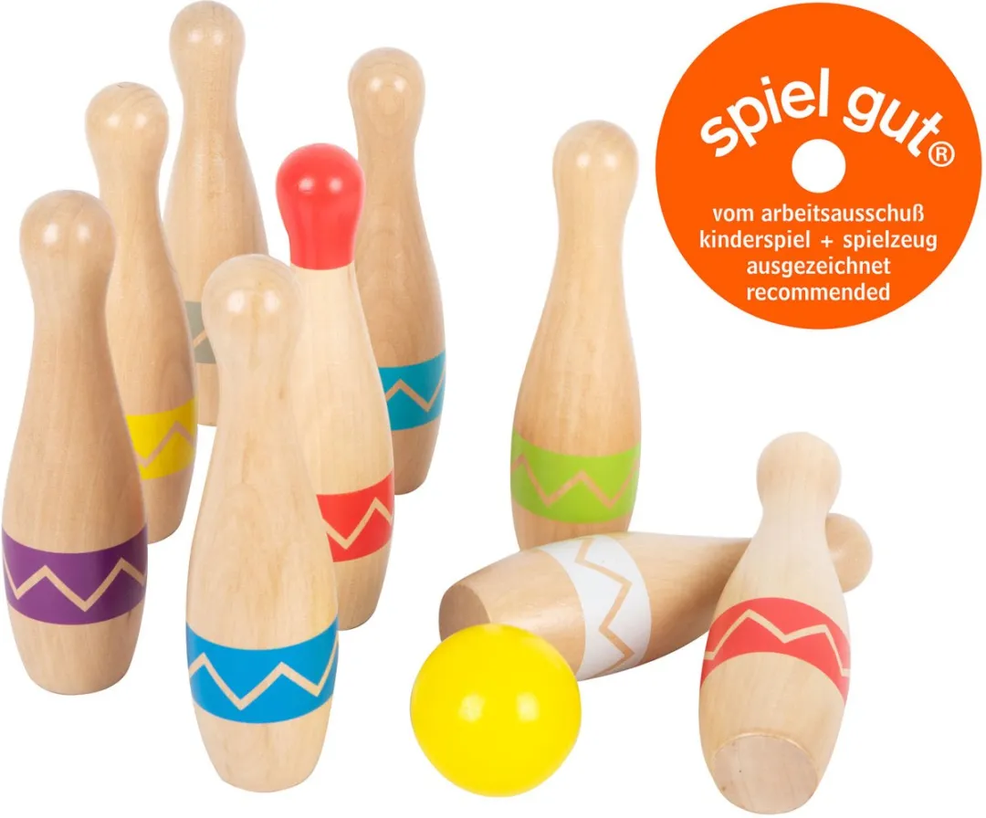 Small Foot Houten Kegelspel Zigzag 11-delig