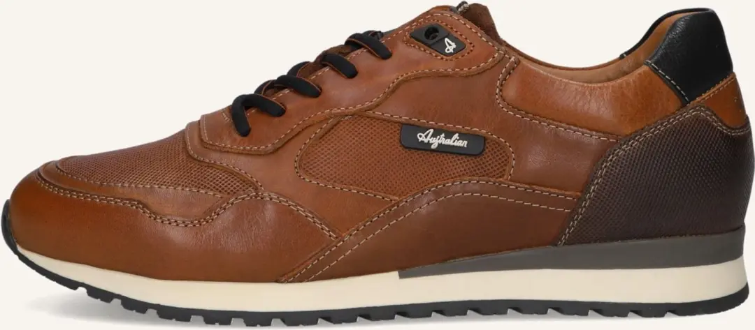Australian Fabian Leren Veterschoen - Cognac - Maat 48 - afbeelding 6 van 6