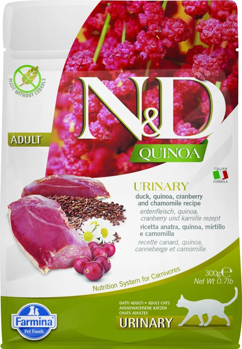 Farmina N&D Quinoa Adult Kat Urinary Eend 300g