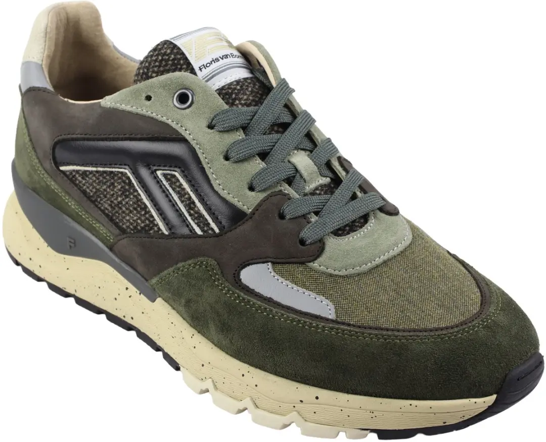 Floris van Bommel De Treener Sneakers - Groen - afbeelding 2 van 6
