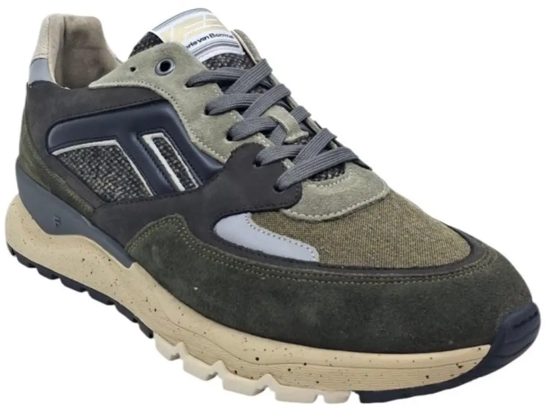 Floris van Bommel De Treener Sneakers - Groen - afbeelding 6 van 6