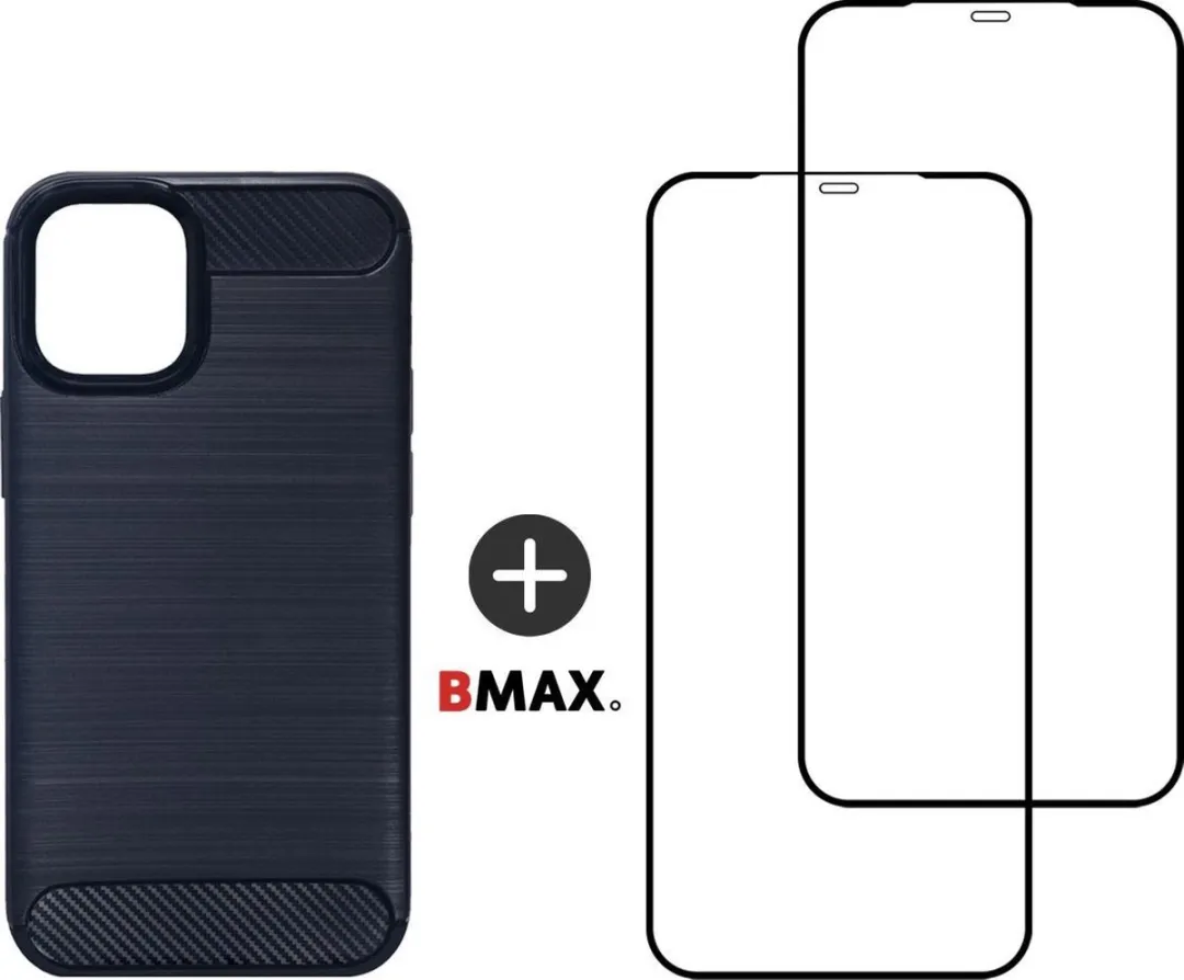BMAX iPhone 12 Pro Max Carbon Hoesje