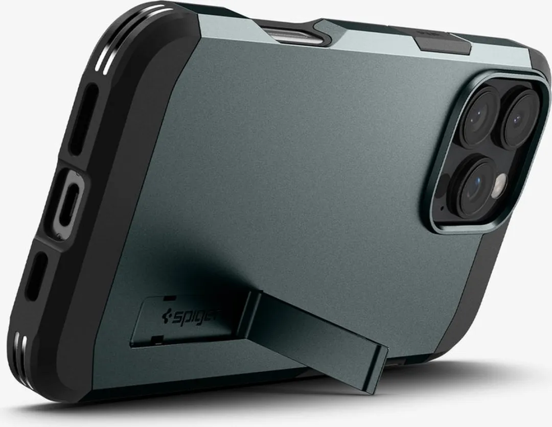 Spigen Tough Armor iPhone 16 Pro Hoesje - Groen - MagSafe