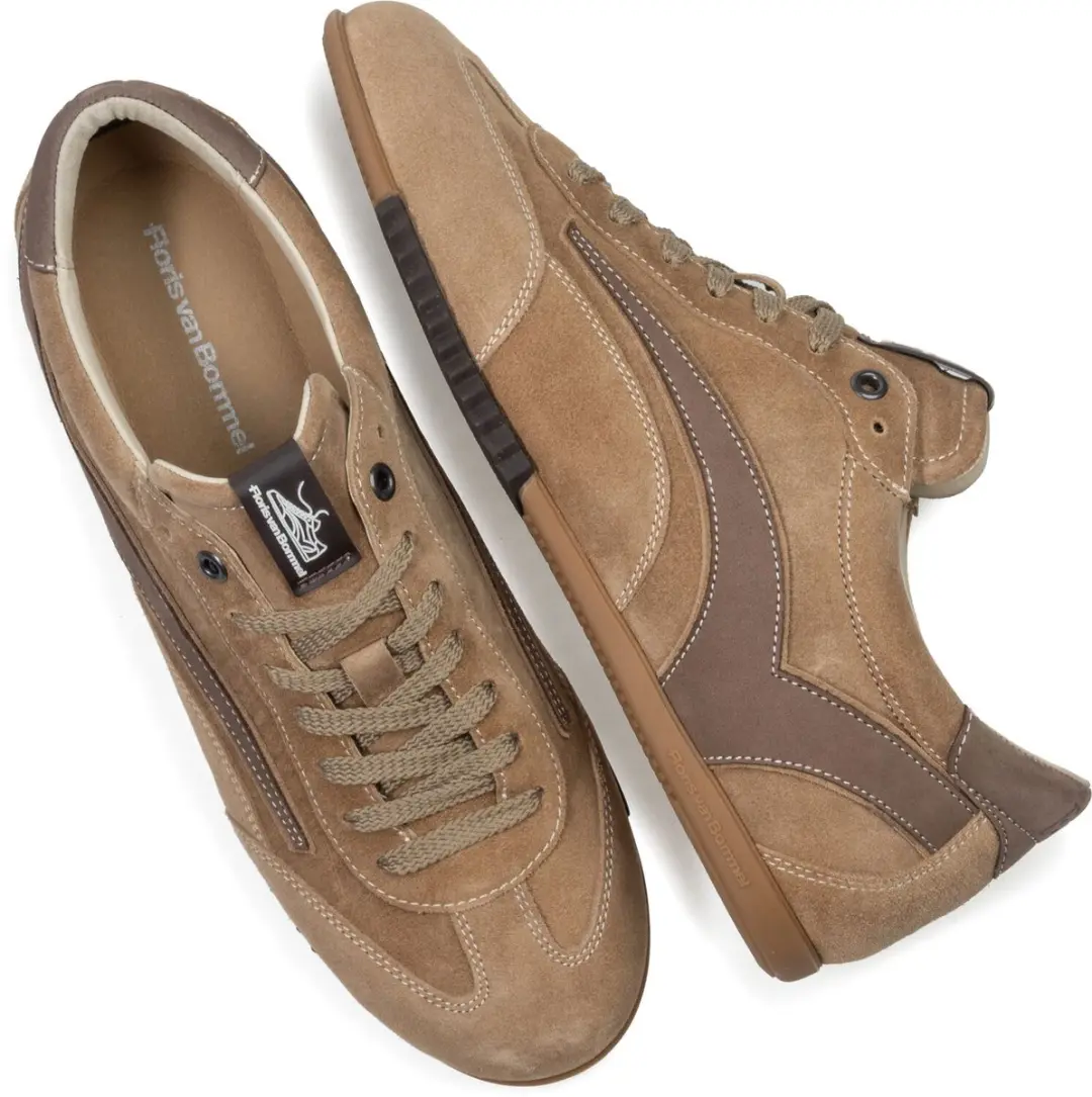 Floris van Bommel SFM-10215 De Vlakker Sneakers - Camel - afbeelding 3 van 5