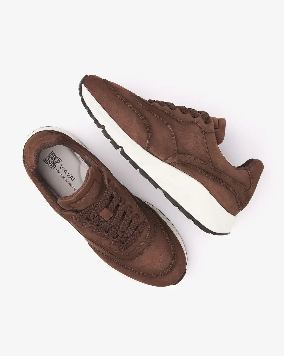 Via Vai Owen Jimmy Sneakers Heren - Nubuck - Bruin - Maat 46 - afbeelding 3 van 6