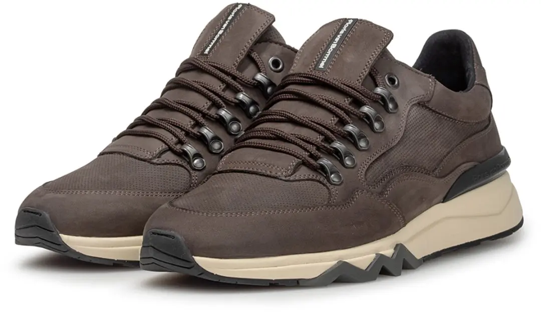 Floris van Bommel De Zager Sneakers - Nubuck - Bruin - afbeelding 4 van 6