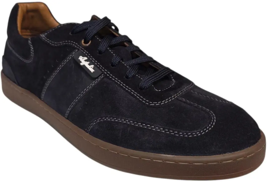 Australian Kylian Heren Sneakers Leer - Blauw - 41 - afbeelding 3 van 6