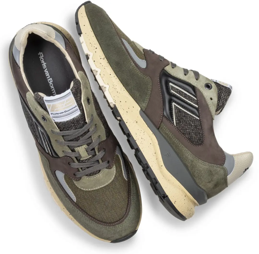 Floris van Bommel De Treener Heren Sneakers - Groen - afbeelding 6 van 6