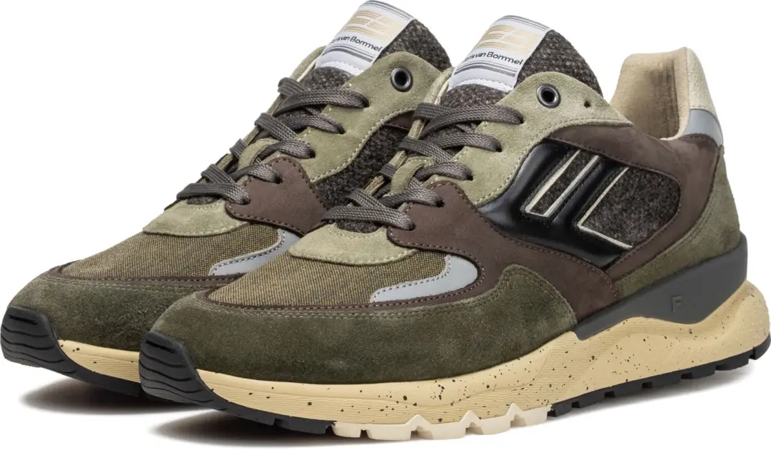 Floris van Bommel De Treener Heren Sneakers - Groen - afbeelding 2 van 6