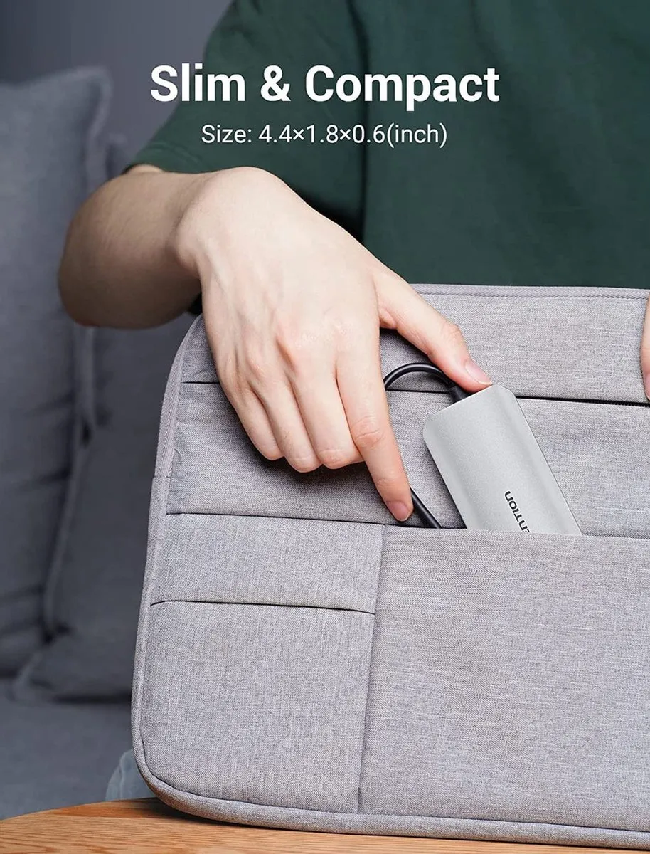 Vention USB Hub 7-in-1 TOJHB - Grijs/Zilver
