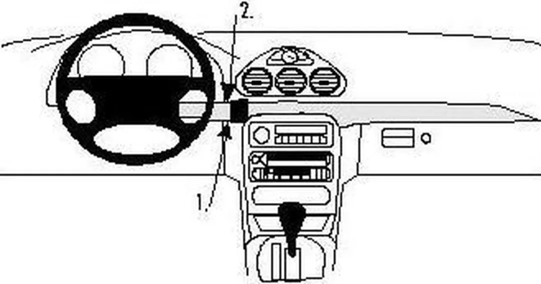 Brodit ProClip 852615 Houder - Zwart - Chrysler 300M 1999-2004