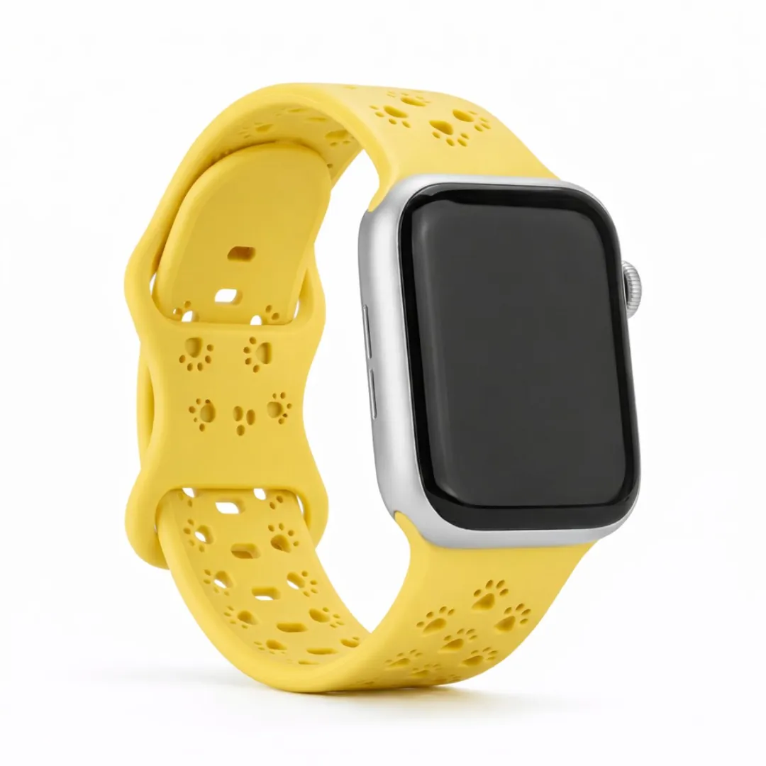 NUVEX Geel Siliconen Horlogebandje Apple Watch 38-42mm - Sportief