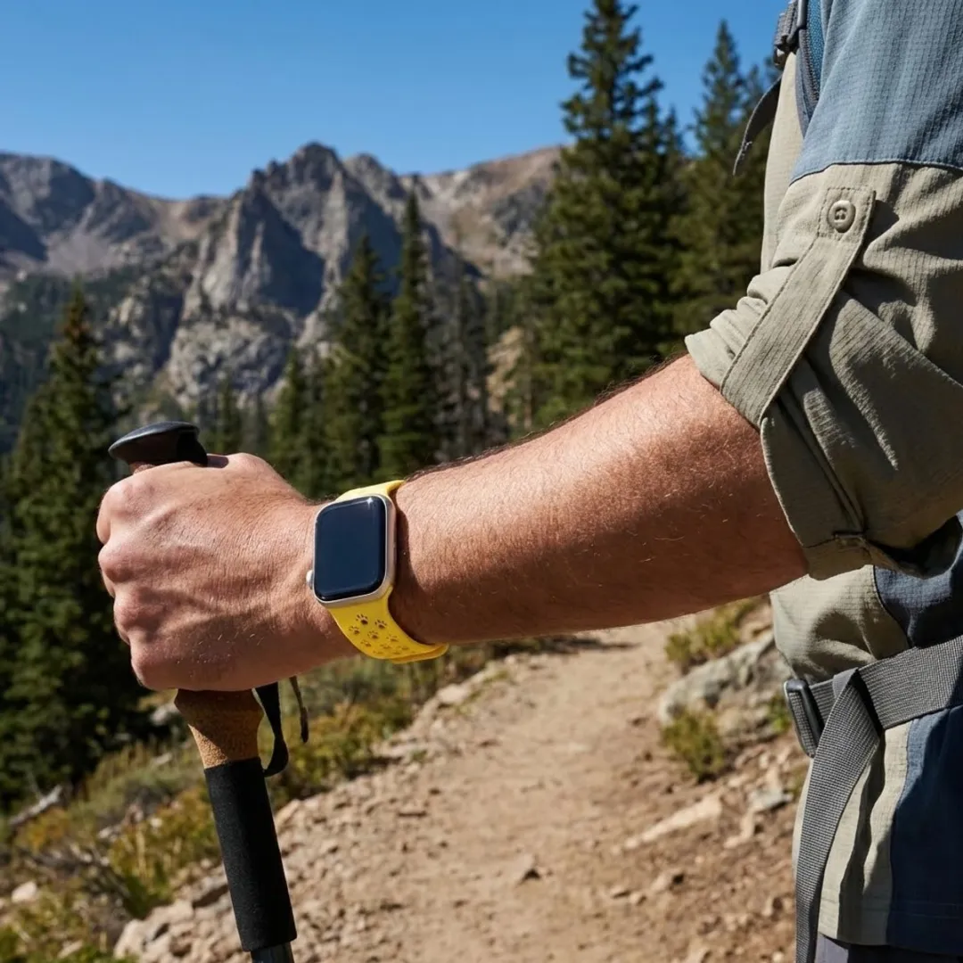NUVEX Geel Siliconen Horlogebandje Apple Watch 38-42mm - Sportief