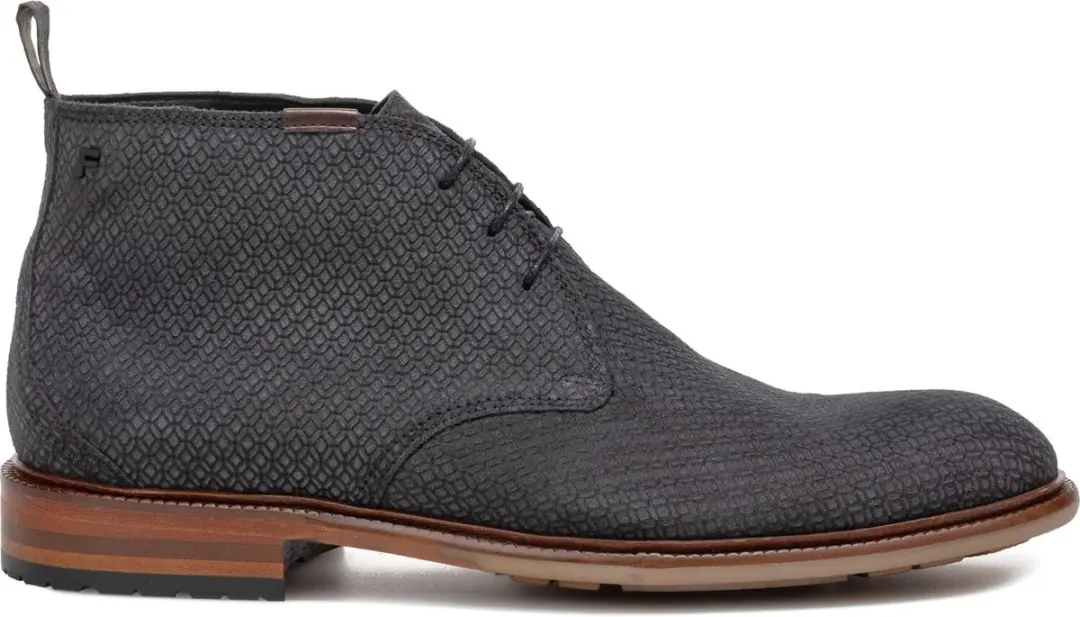 Floris van Bommel - DE NORMER 01.20 - Vrije tijd half-hoogHeren veterschoenHeren sneakers - Kleur: Zwart - Maat: 41.5 - afbeelding 4 van 6