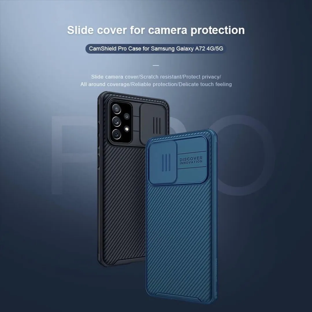 Nillkin CamShield Pro Hoesje Samsung Galaxy A72 5G - Zwart