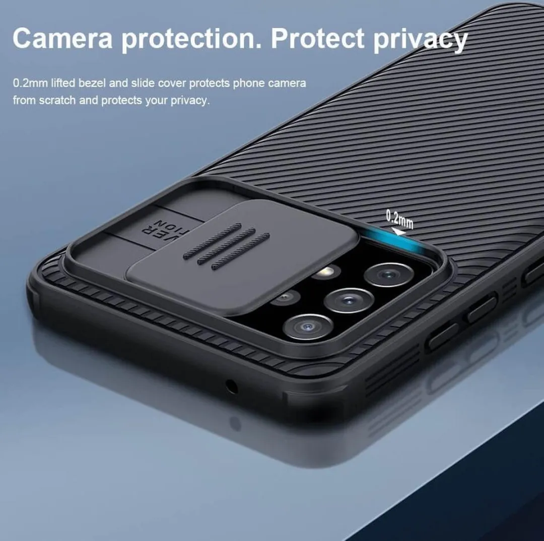 Nillkin CamShield Pro Hoesje Samsung Galaxy A72 5G - Zwart