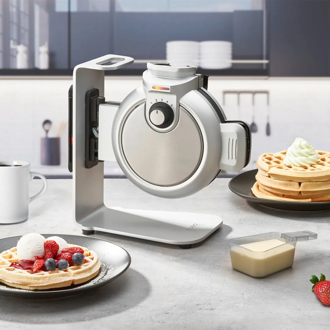 Caso WaffleUp Verticaal Wafelijzer 800W - Zilver