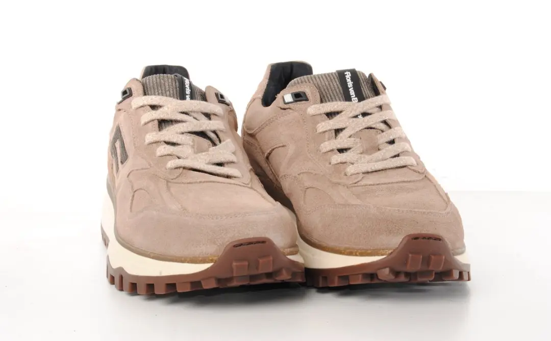 Floris van Bommel SFM-10238 Sneakers - Suède - Taupe - 44 - afbeelding 6 van 6