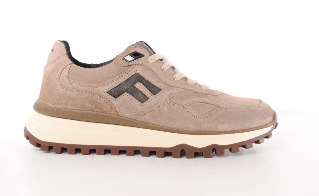 Floris van Bommel SFM-10238 Sneakers - Suède - Taupe - 44 - afbeelding 2 van 6