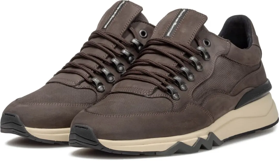 Floris van Bommel De Zager Sneakers - Nubuck - Bruin - afbeelding 2 van 6