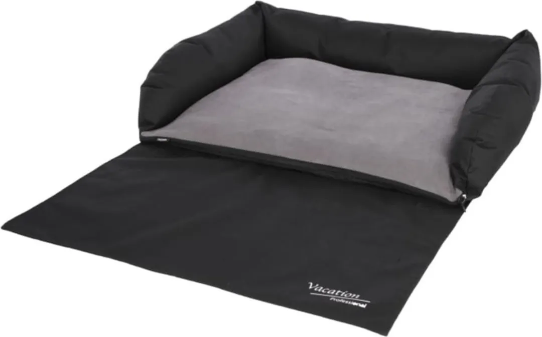 Kerbl-Hondenmand-voor-in-de-auto-80x60-cm-grijs-en-zwart