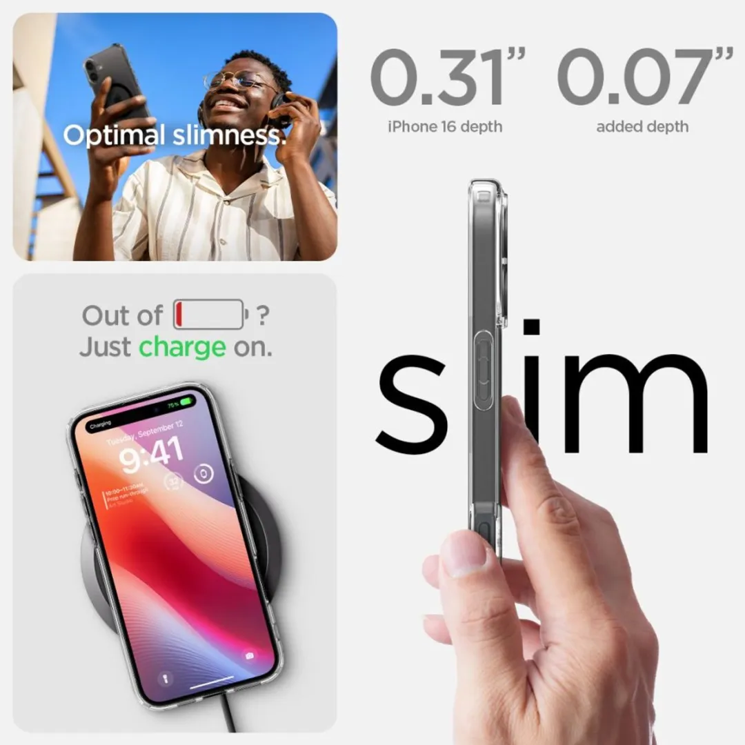 Spigen Ultra Hybrid MagSafe iPhone 16 Hoesje - 12160 - Transparant - afbeelding 6 van 6