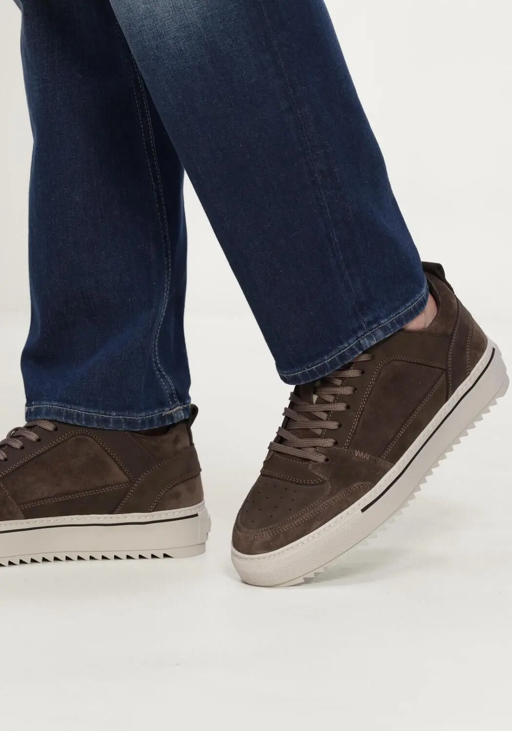 Rehab Creon Heren Sneakers - Bruin - 41 - afbeelding 6 van 6