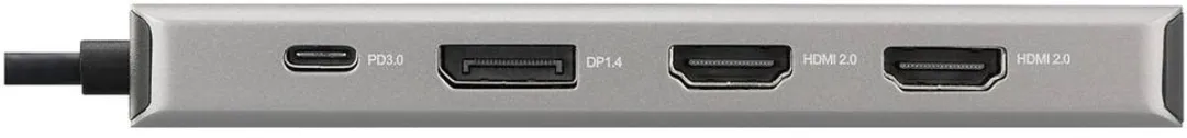 Renkforce RF-6428614 USB-C Dockingstation - Zilver
