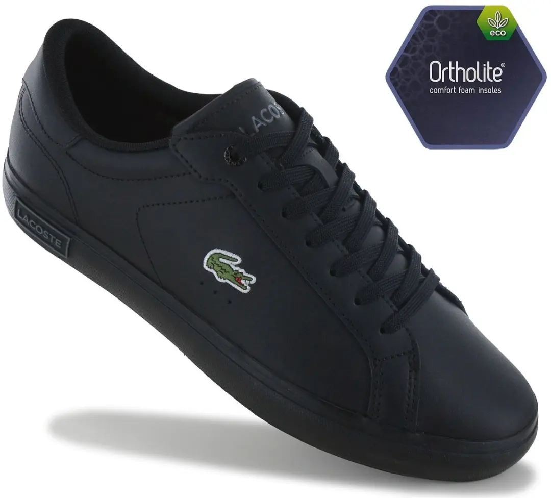Lacoste Powercourt 125 Heren Sneakers - Zwart - afbeelding 6 van 6