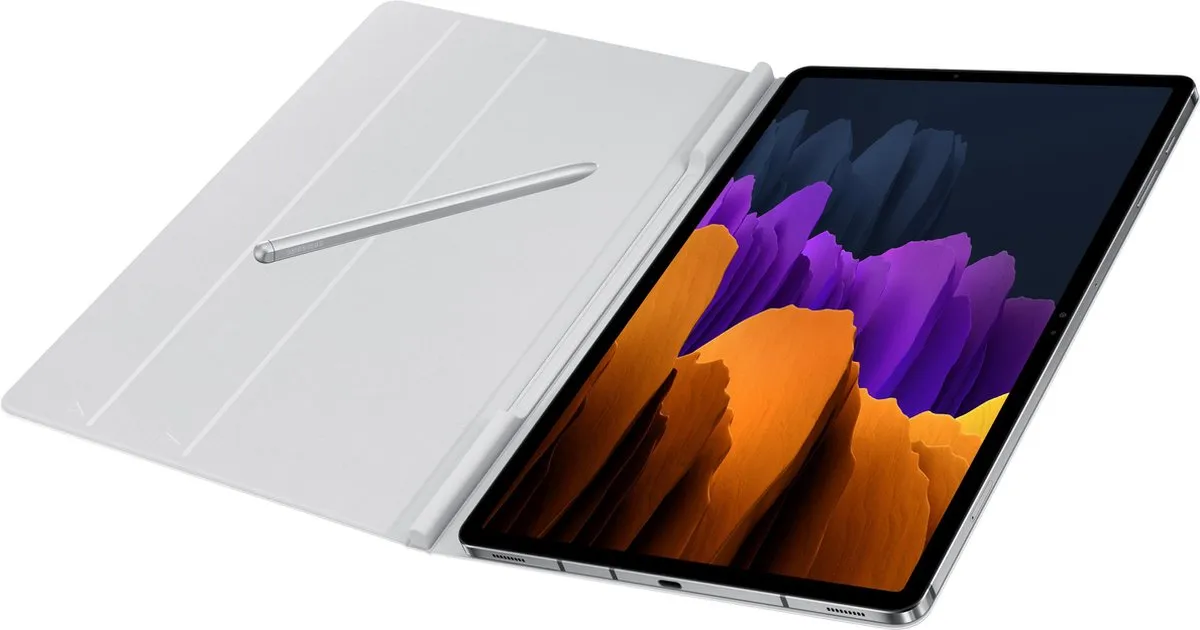 Samsung Book Cover Galaxy Tab S7+ - Grijs
