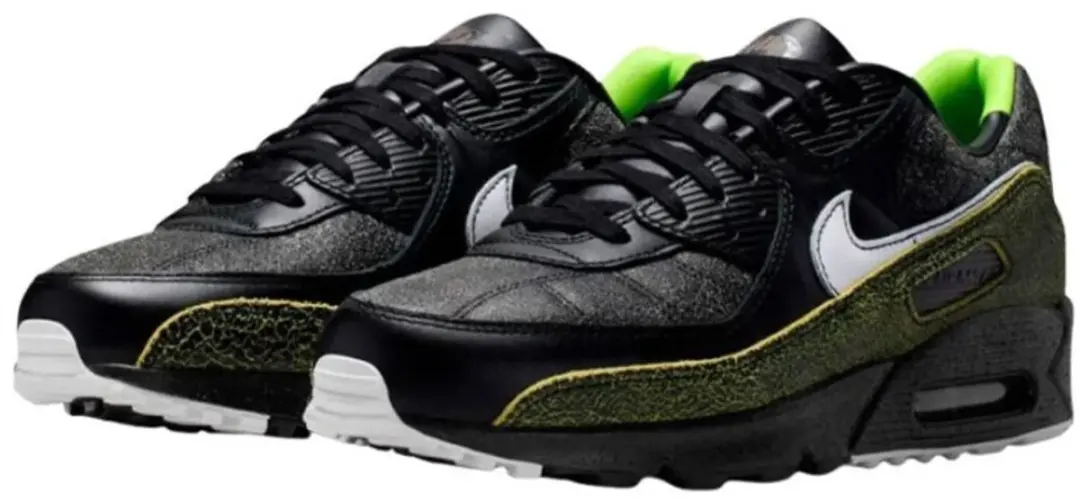 Nike Air Max 90 Tiempo Sneakers - Zwart/Wit - afbeelding 5 van 6