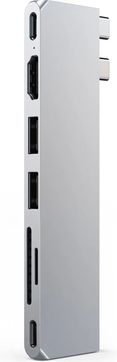 Satechi USB-C Pro Hub Slim Adapter - Grijs