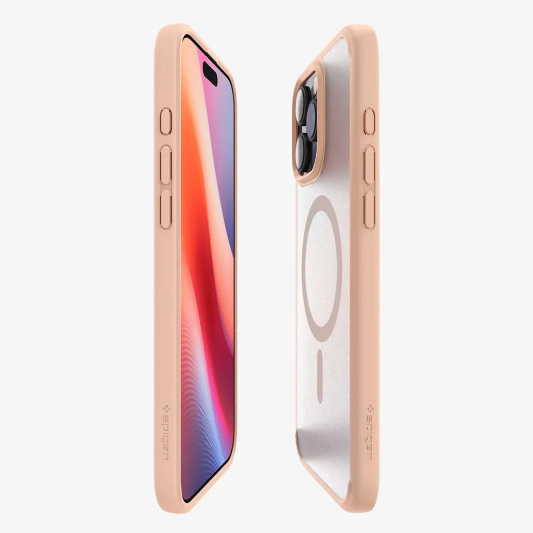 Spigen Ultra Hybrid MagFit ACS08695 Hoesje - iPhone 16 Pro - Roze