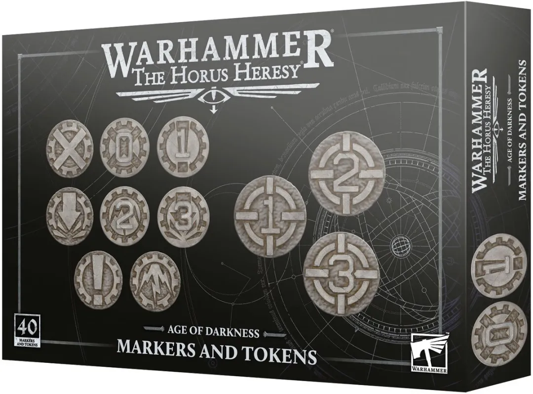 Warhammer The Horus Heresy Age of Darkness Markers & Tokens 40 Stuks