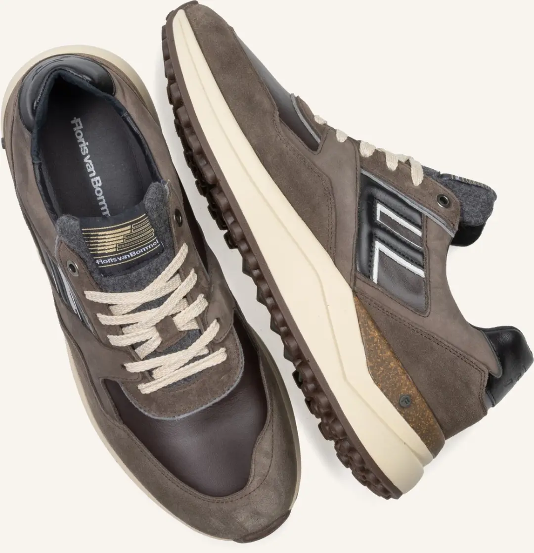 Floris van Bommel De Tikker Sneakers - Bruin - afbeelding 3 van 5