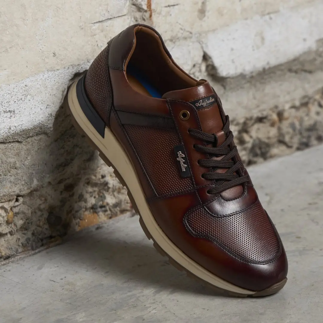 Australian Brindisi Sneakers cognac Leer